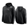 los angeles chargers black crucial catch sideline performance hoodie