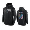 los angeles chargers justin herbert black 2022 nfl crucial catch therma hoodie