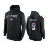 los angeles chargers kenneth murray black 2022 nfl crucial catch therma hoodie