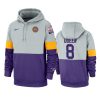 lsu tigers patrick queen 2019 peach bowl champions gray purple hoodie