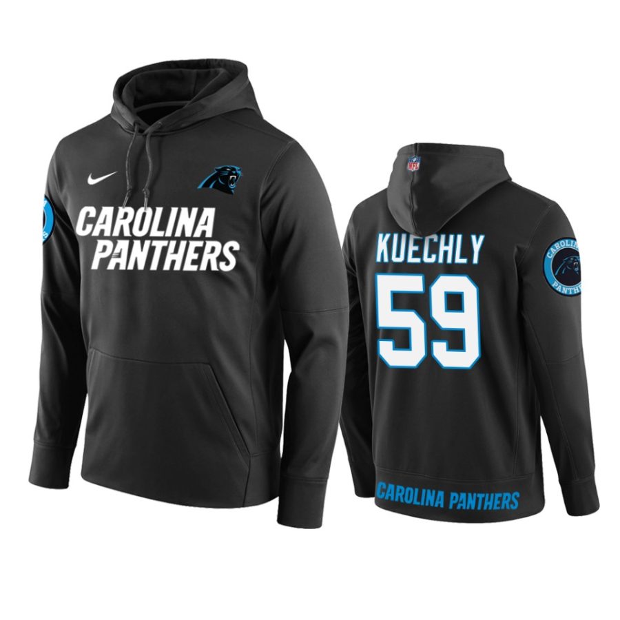 luke kuechly panthers black circuit wordmark hoodie