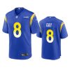 matt gay rams royal game jersey