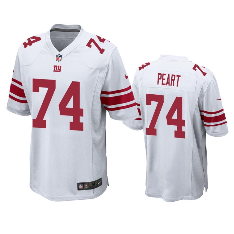 matt peart giants white game jersey