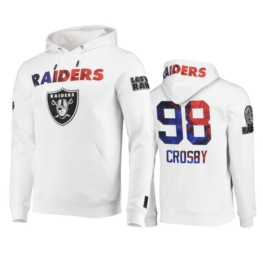 maxx crosby raiders white americana hoodie