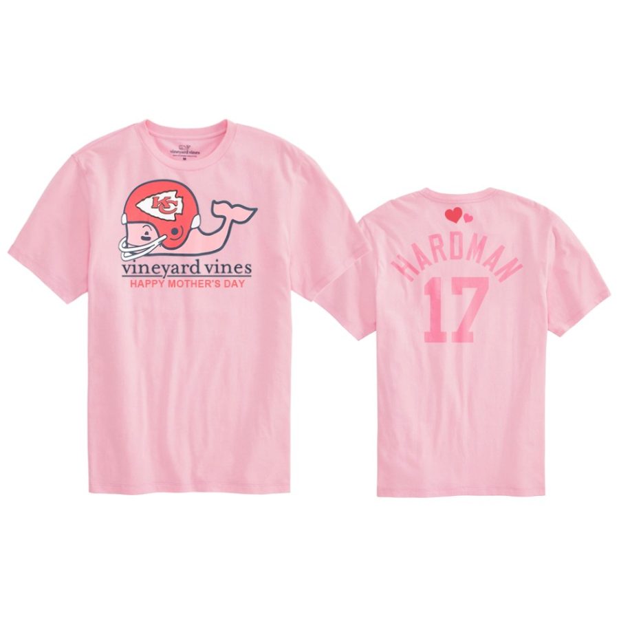 mecole hardman chiefs pink mothers day t shirt