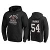 mens 49ers fred warner black 2019 nfc west division champions cover two pullover hoodie