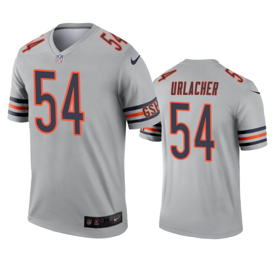 mens bears brian urlacher silver inverted legend jersey