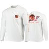 mens bengals white whale helmet long sleeve t shirt