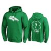 mens broncos john elway green st. patricks day white logo hoodie