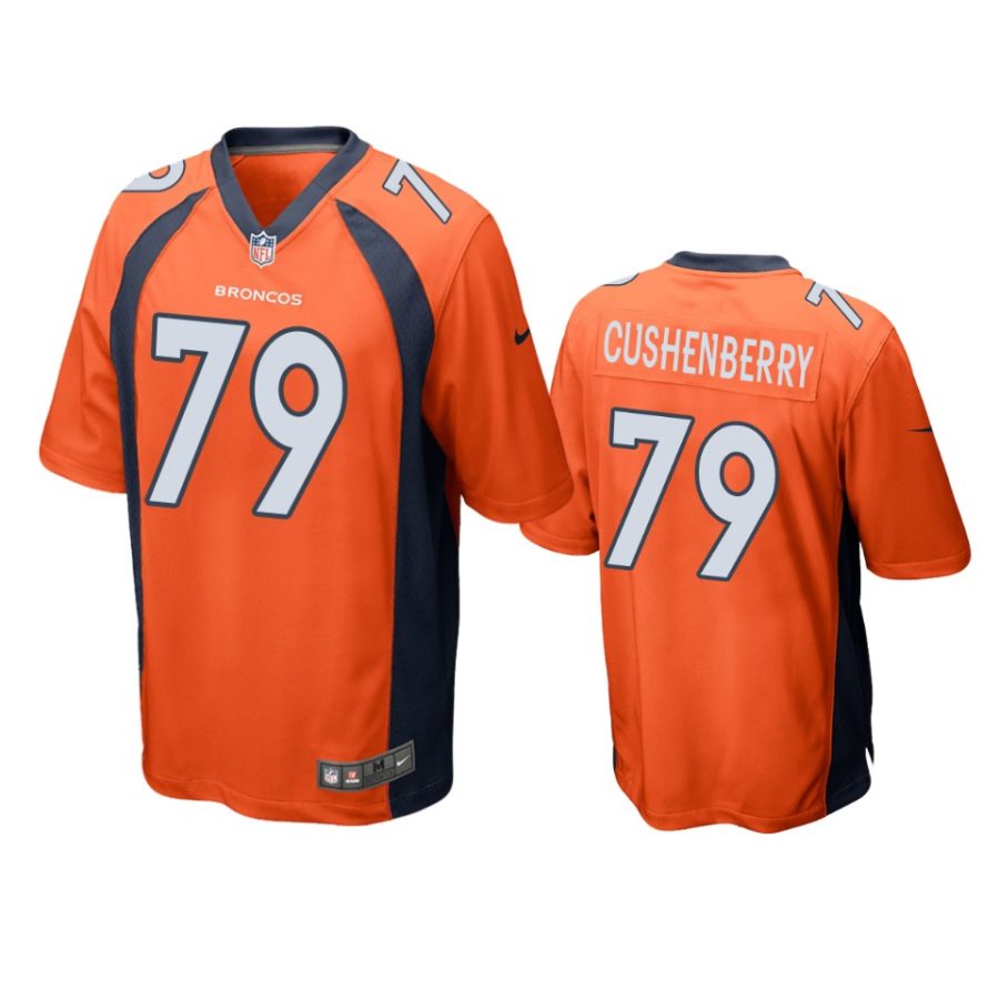 mens broncos lloyd cushenberry orange game jersey