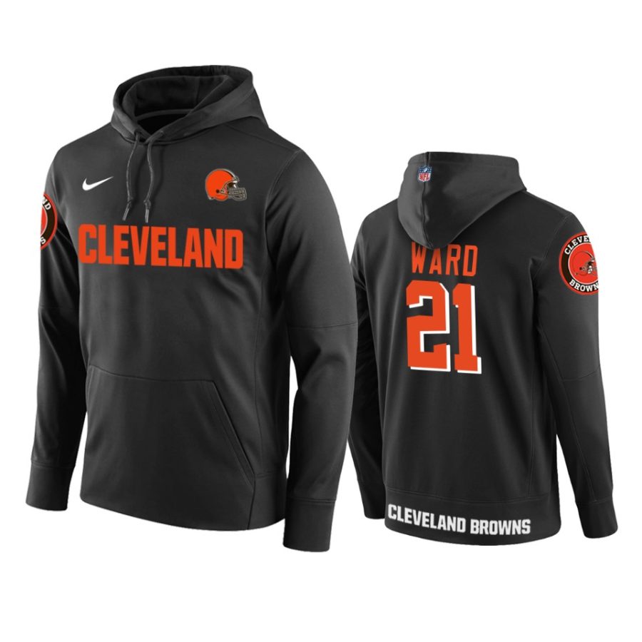 mens browns denzel ward black circuit wordmark hoodie