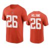 mens browns greedy williams nikeorange t shirt