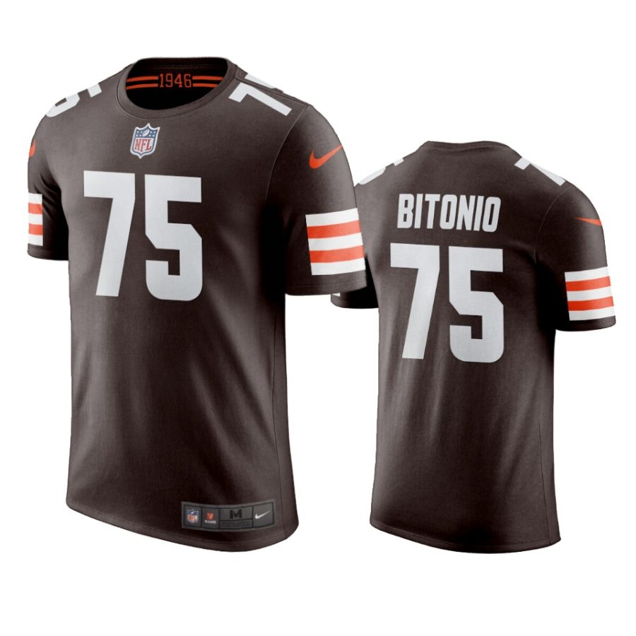 mens browns joel bitonio nikebrown t shirt