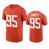 mens browns myles garrett nikeorange t shirt