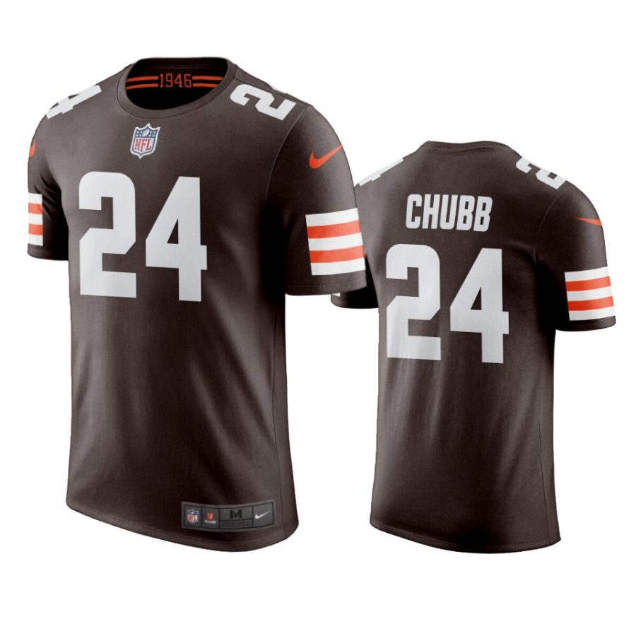 mens browns nick chubb nikebrown t shirt