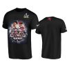 mens buccaneers black super bowl lv champions player graphic t shirt