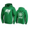 mens buccaneers custom green st. patricks day white logo hoodie