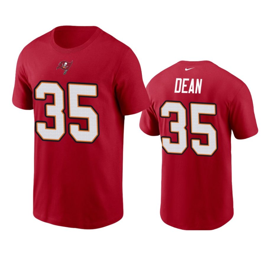 mens buccaneers jamel dean nikered t shirt