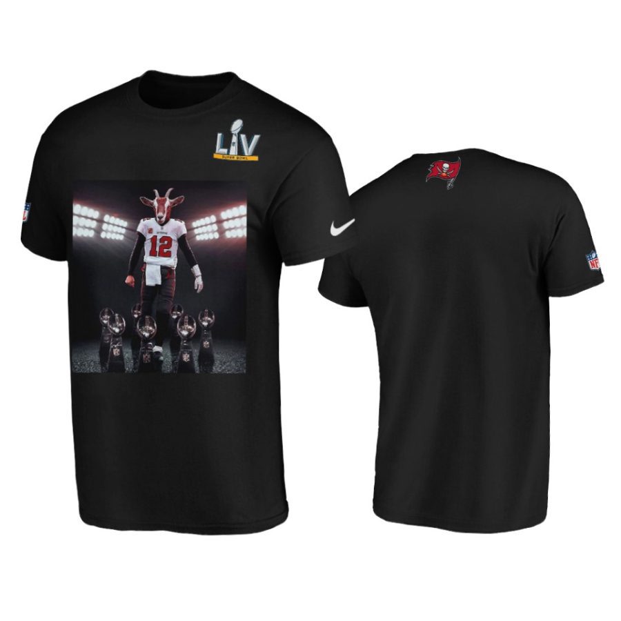 mens buccaneers tom brady black super bowl lv champions player graphic t shirt