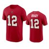 mens buccaneers tom brady nikered t shirt