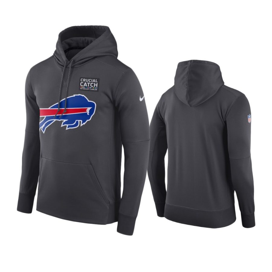 mens buffalo bills anthracite crucial catch performance hoodie