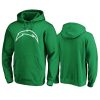 mens chargers green st. patricks day white logo hoodie