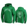 mens chargers joey bosa green st. patricks day white logo hoodie