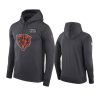 mens chicago bears anthracite crucial catch performance hoodie