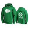 mens chiefs custom green st. patricks day white logo hoodie