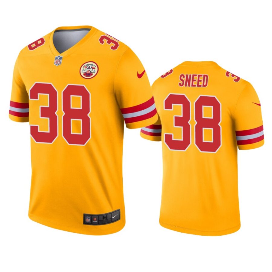 mens chiefs ljarius sneed gold inverted legend jersey