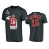 mens chiefs travis kelce black super bowl lv graphic t shirt