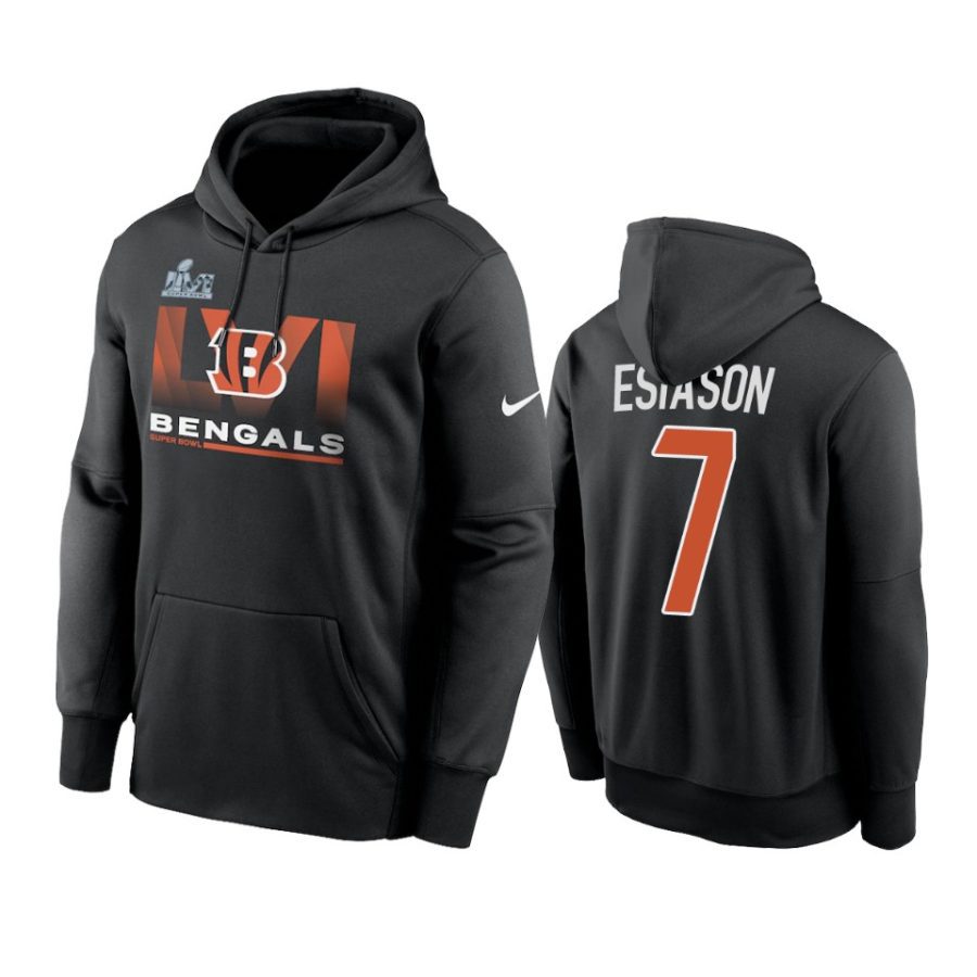 mens cincinnati bengals boomer esiason black super bowl lvi no limits hoodie