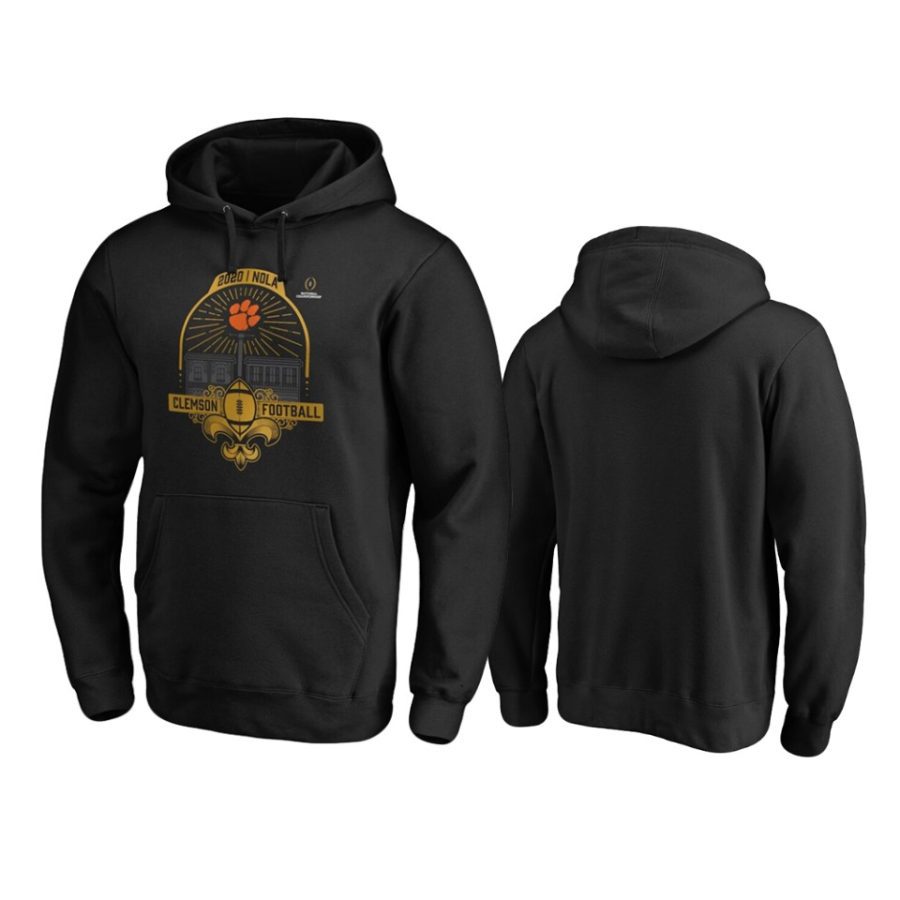 mens clemson tigers 2020 national championship bound black french quarter college football playoff hoodie