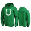 mens colts green st. patricks day white logo hoodie