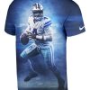 mens cowboys dak prescott 3d printed black player graphic t shirt