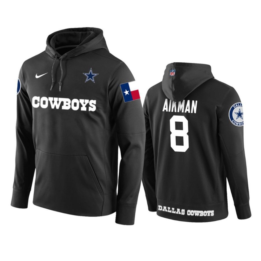 mens cowboys troy aikman black circuit wordmark hoodie