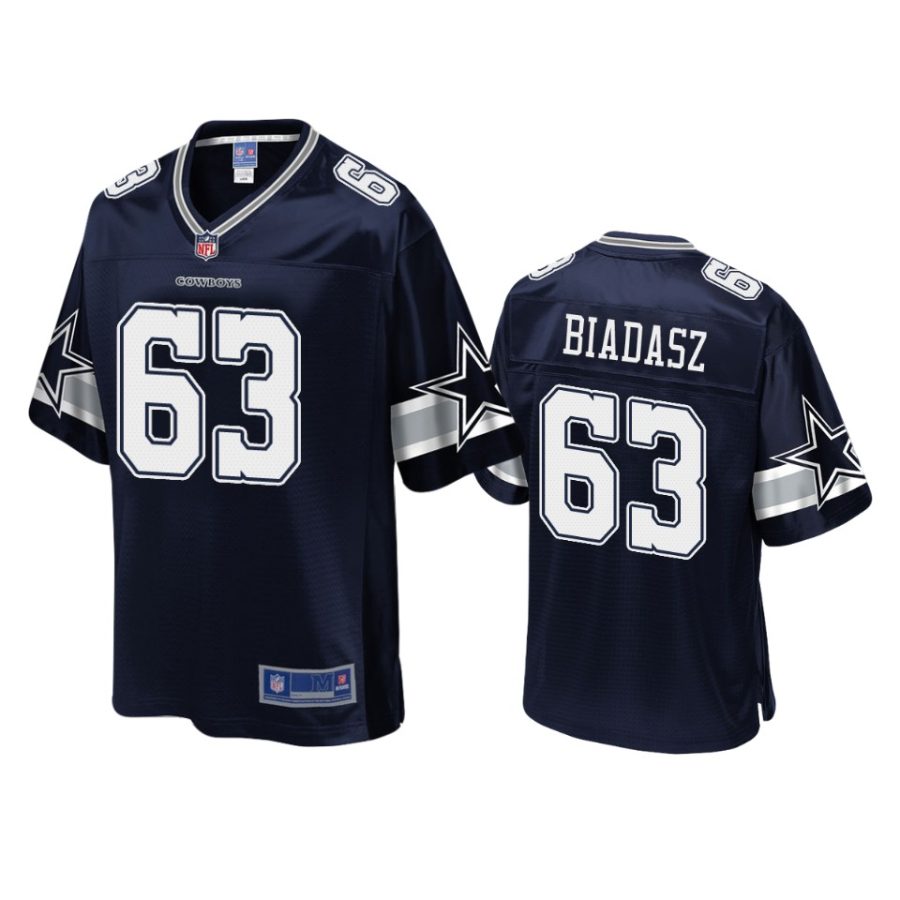 mens cowboys tyler biadasz navy pro line jersey