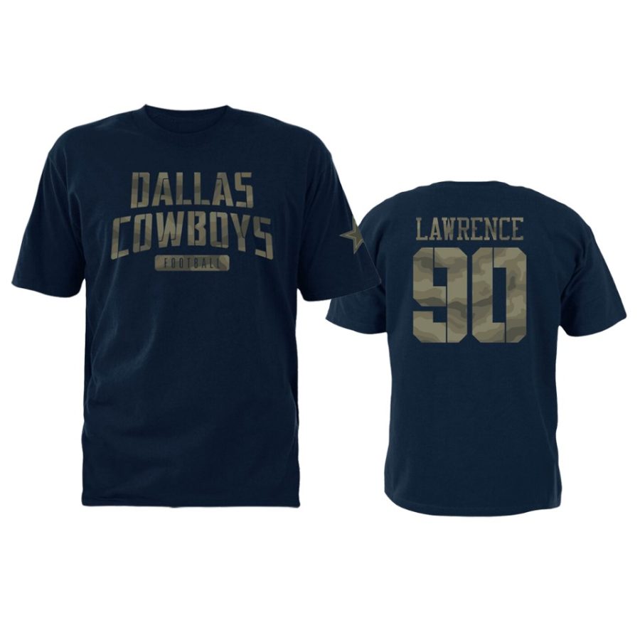 mens demarcus lawrence cowboys navy camo t shirt