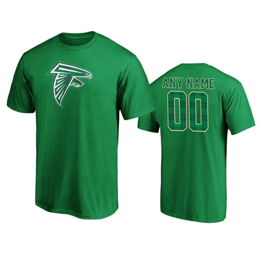 mens falcons green st. patricks day emerald plaid t shirt