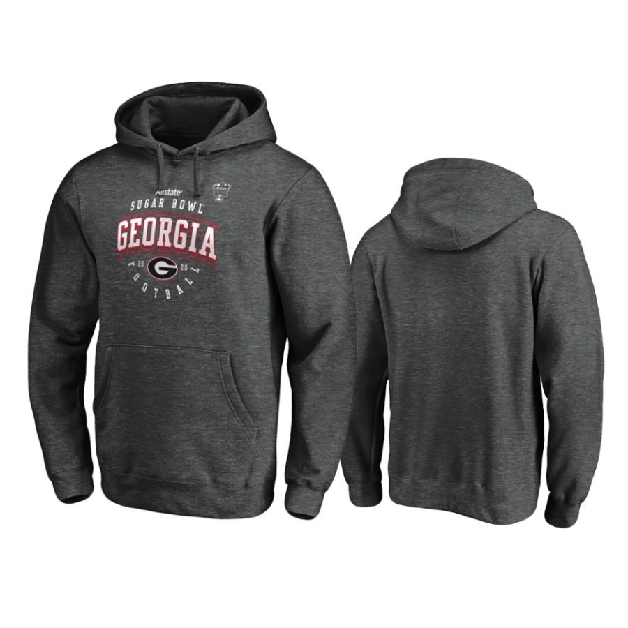 mens georgia bulldogs 2020 sugar bowl bound heather gray hoodie