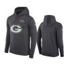 mens green bay packers anthracite crucial catch performance hoodie