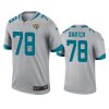 mens jaguars ben bartch silver inverted legend jersey