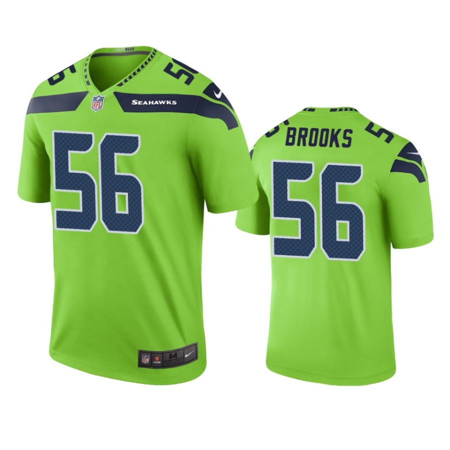 mens jordyn brooks seahawks green color rush legend jersey