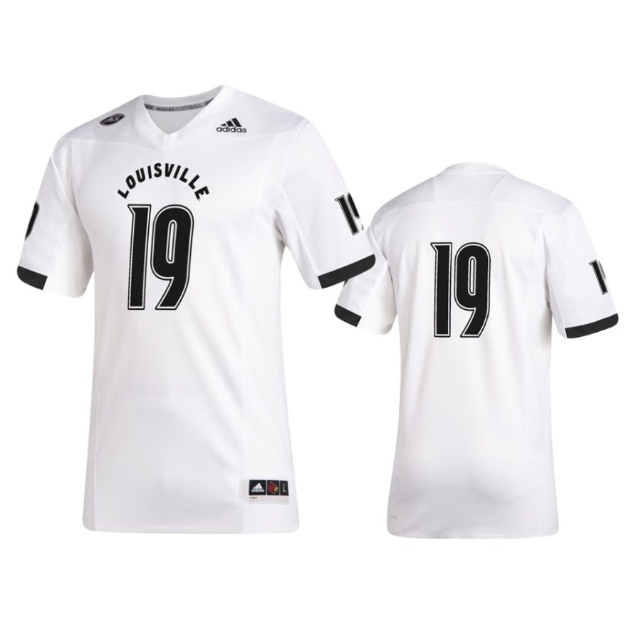 mens louisville cardinals 19 white 2019 special game jersey