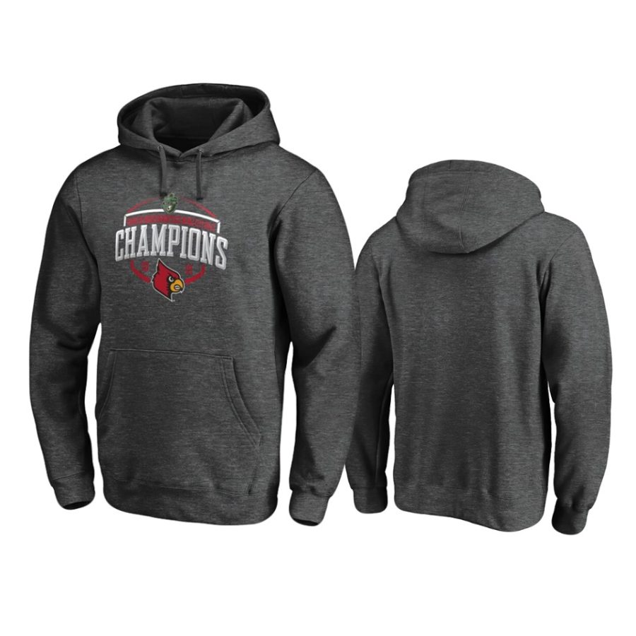 mens louisville cardinals 2019 music city bowl champions heather gray corner fanatics branded hoodie