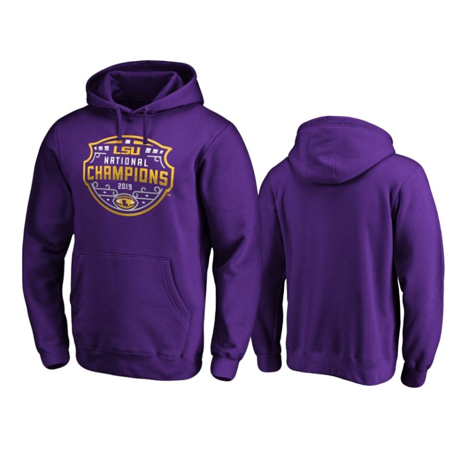 mens lsu tigers 2019 national champions purple encroachment college football playoff hoodie