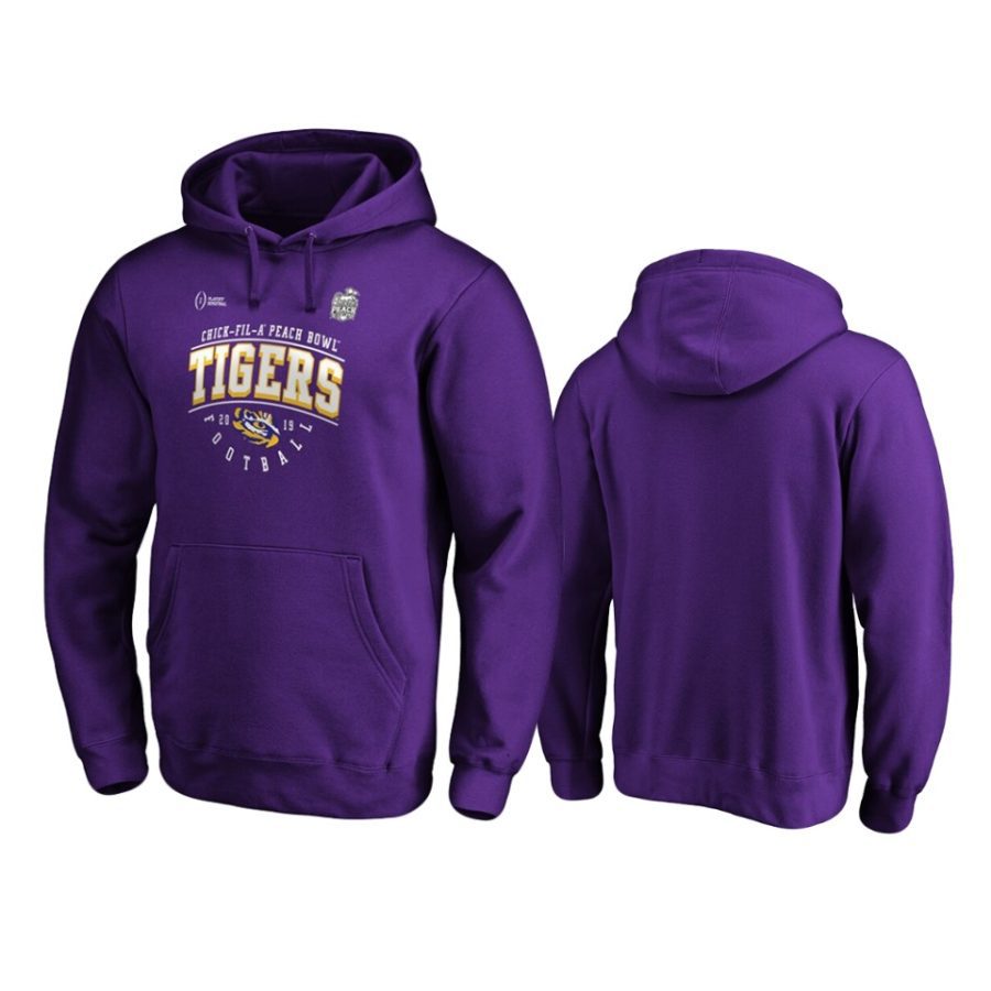 mens lsu tigers 2019 peach bowl bound purple hoodie