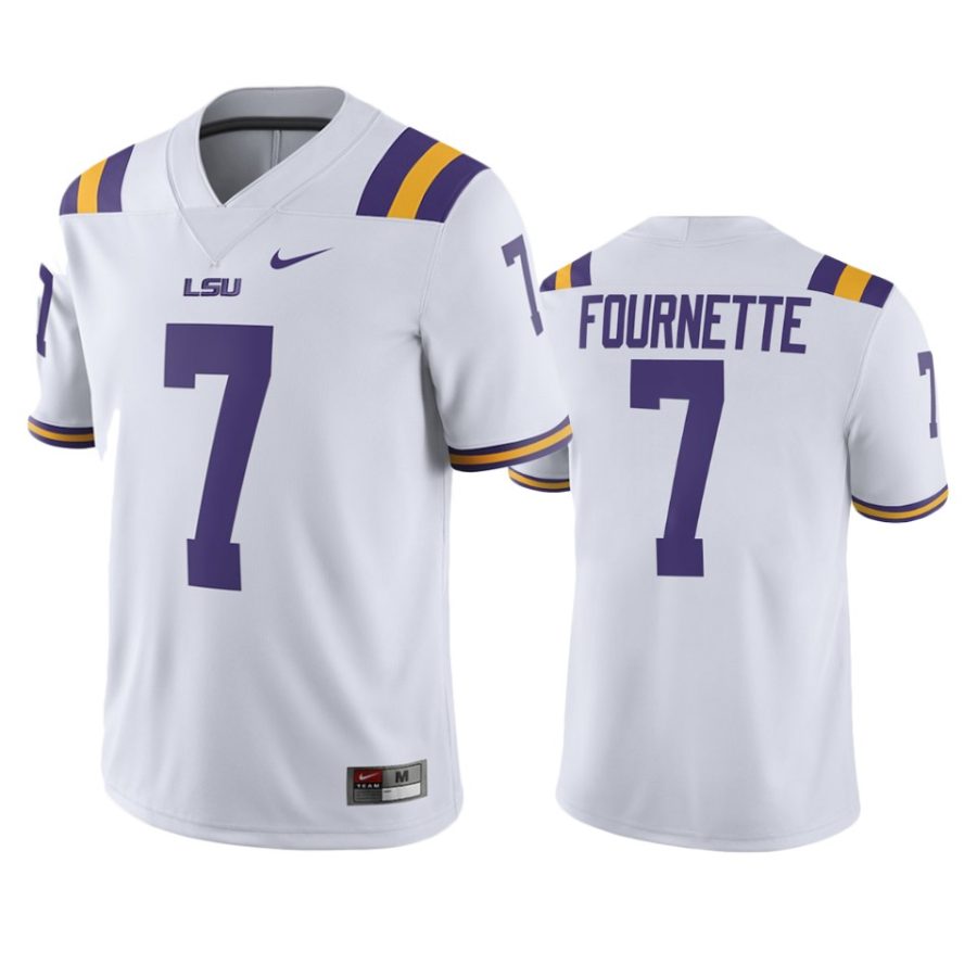 mens lsu tigers leonard fournette white college football jersey 0a