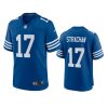 mens mike strachan colts royal alternate game jersey