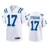 mens mike strachan colts white game jersey